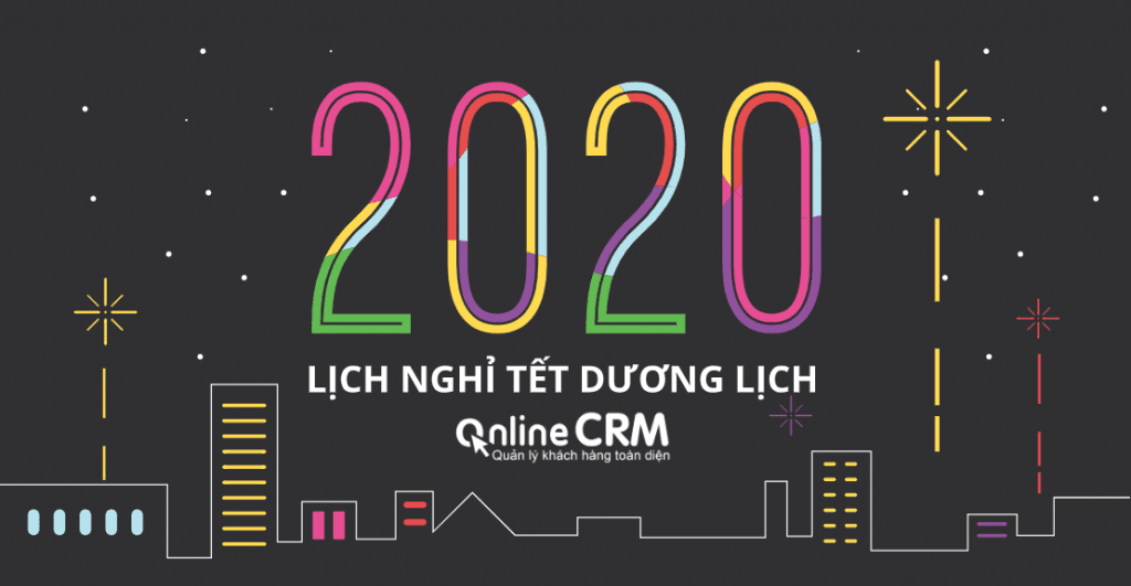 OnlineCRM thông báo lịch nghỉ Tết Dương lịch 2020