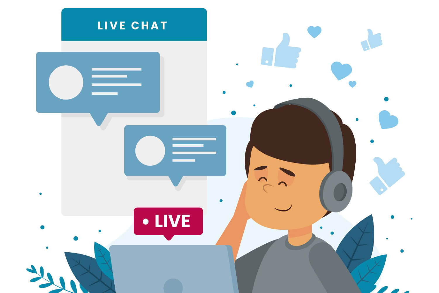 live chat trên website