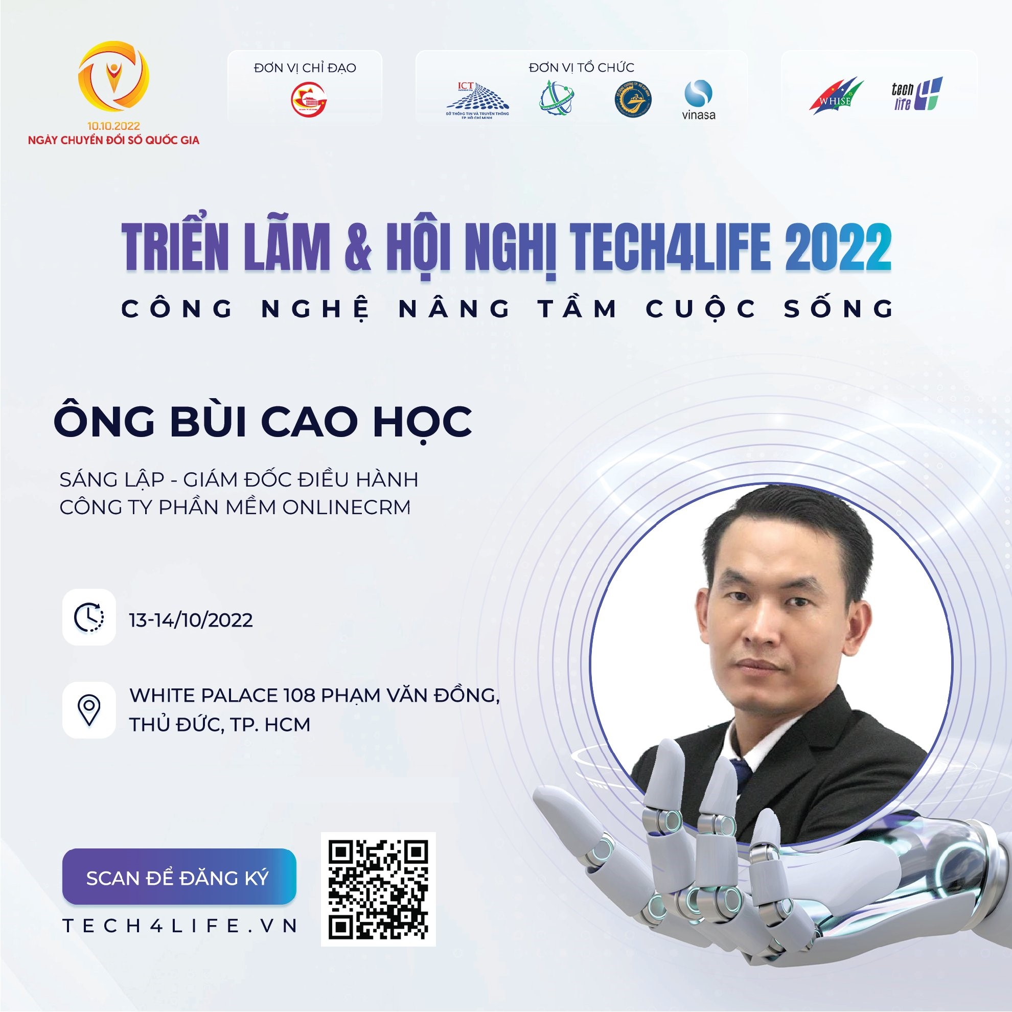 Ông Bùi Cao Học trình bày tại Tech4Life